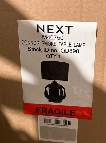 Next grey connor table - connor, lamp