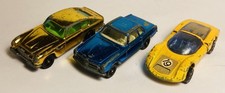 Corgi Rockets : Job Lot x 3 Aston Martin Porsche Mercedes - Original Vtg (ref25)