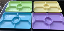 Food / Snack Trays x 7.  Heavy Duty Reusable, each 5 Compartment, 45x27cm