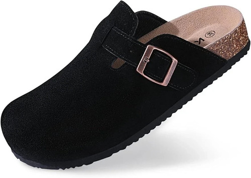 Women suede clogs leather - women's,