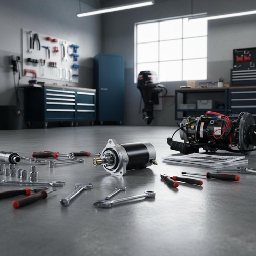 Outboard engine electric start - outboard,