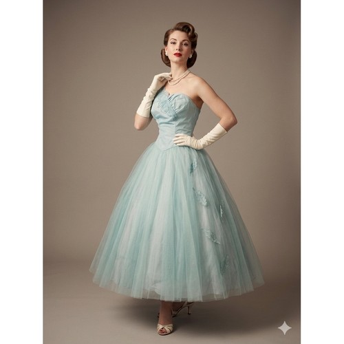 Vintage 1950s pastel blue - vintage,