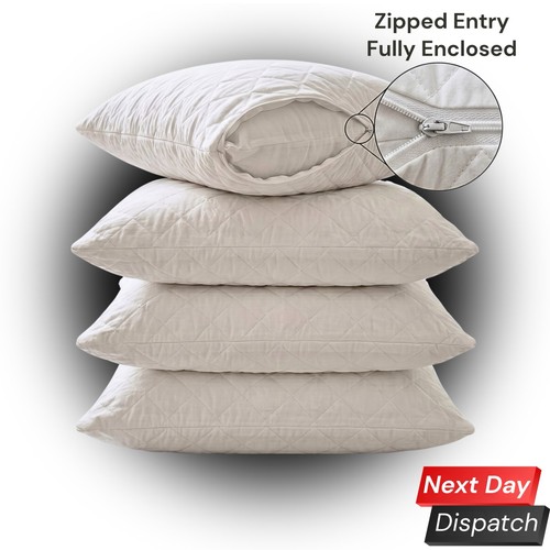 Quilted pillow protectors - quilted,