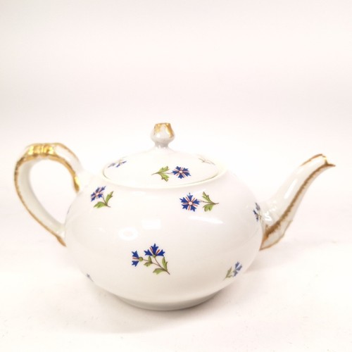Limoges garland tea - garland, pot