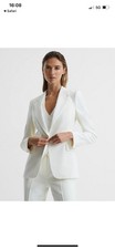 Reiss Tuxedo White Blazer Jacket UK Size 6