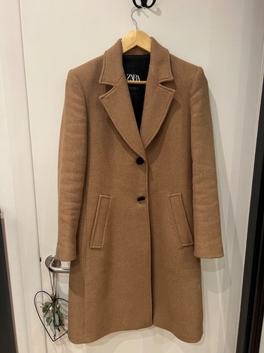 Ladies zara coat - zara, camel