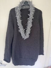 Hand knit Sloppy Joe Wool Mix