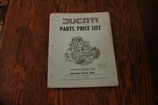 Ducati Parts Price List 1980