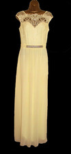 Lipsy Yellow Bridesmaid Maxi Dress Size 12 Party Wedding Occasion Prom  Formal