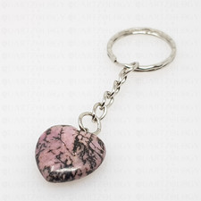 Rhodonite Heart Quartz Crystal