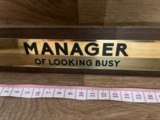 Boxer Gifts Manager Of Looking Busy Desk Plaque Sign – Funny Boss never used