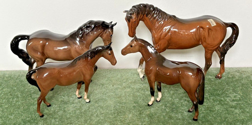 Beswick brown horses - beswick,
