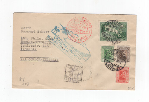1932 uruguay 127 zeppelin - 1932, lz