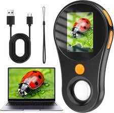 Portable Microscope with 8 LEDs 500x Mini Microscope with Optical Magnifier Gift