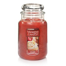 Yankee Candle Sugared Cinnamon Apple Large Jar Scented Candle 22 oz
