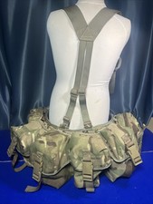 Complete British MTP MOLLE Webbing Set With Yoke, Hip Belt, 10 Pouches, Large