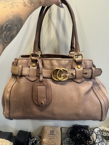 Vintage gucci brown - gucci, pebbled