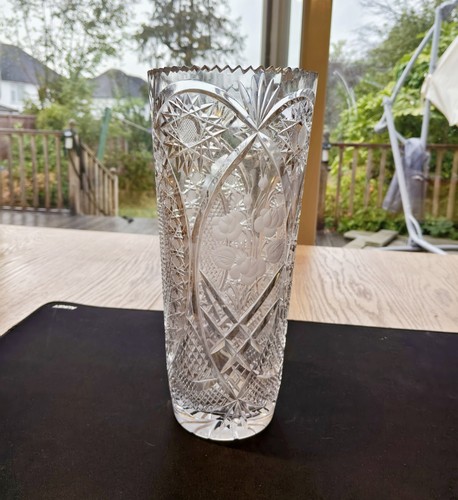Large antique bohemia crystal - large,