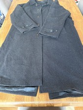 Wool Mens Coat Grey Chest 44 R