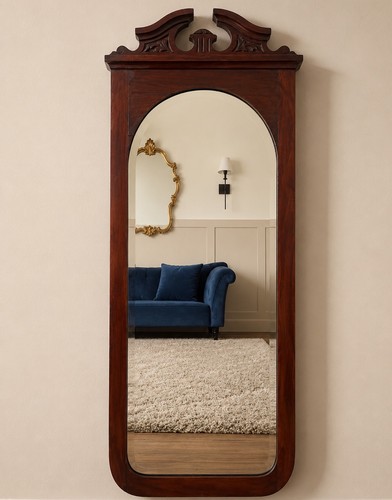 Victorian mahogany crested - victorian,