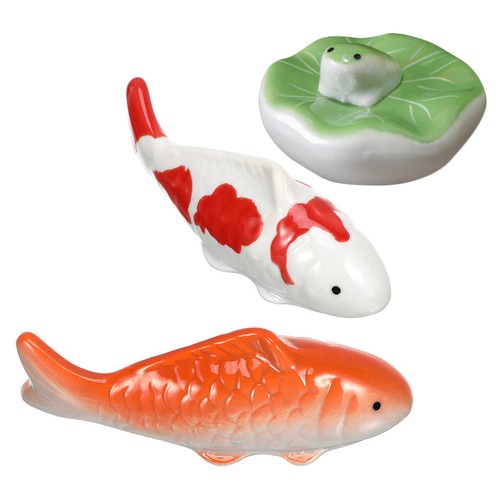Ceramic floating koi fish - ceramic,