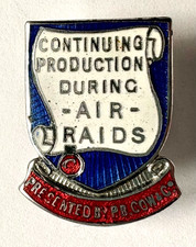 Medal / Badge -  ARP 2WW Production during Air Raids Badge P B Cow & Co