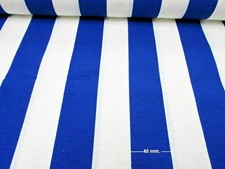 Blue & White Stripe Fabric