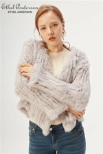 Knitted Fur Coat Real Rabbit