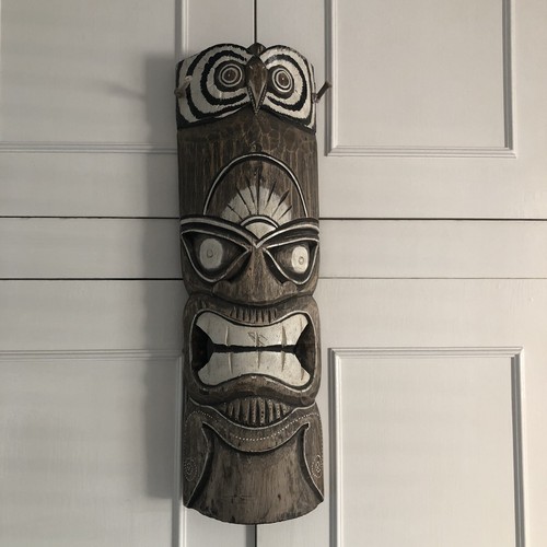 Tiki mask hawaiian island - mask, wall