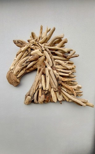 Hand made driftwood horse - horse, head