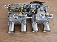 Ford Zetec manifold with 5 hole 45 dcoe carbs, linkage kit fuel unions trumpets