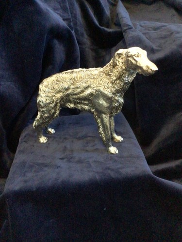 Hallmarked borzoi dog 925