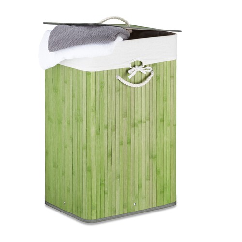 Bamboo laundry hamper wicker - laundry,
