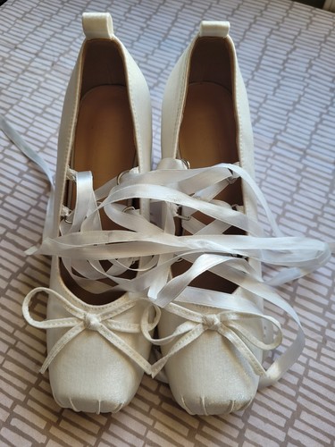 New white ballet style shoes - style,