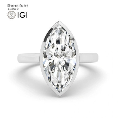 Marquise diamond engagement - marquise,