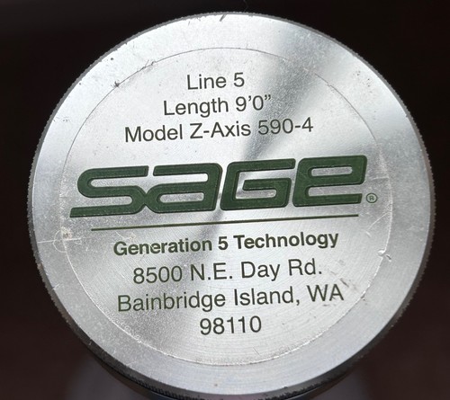 Sage axis 590 fly - rod,