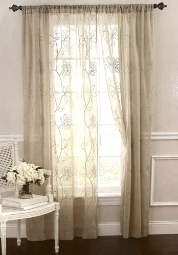 Laura ashley sheer embroidered - ashley,