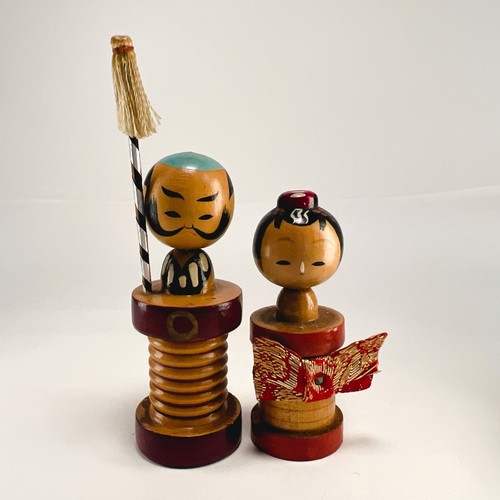 Japanese kokeshi doll couple - kokeshi,