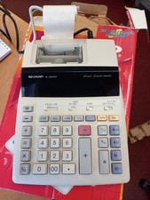 SHARP EL-2901RH Electronic 12Digit, 2 Colour Calculator Pocket Printer 