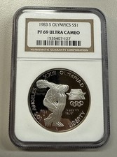 1983-S Olympic Silver Dollar