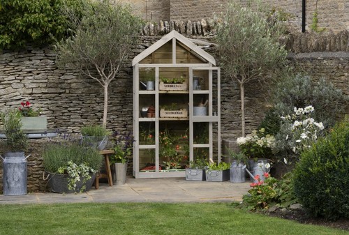 Wooden greenhouse for plants - greenhouse,
