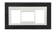 Multi Aperture Collage Picture Photo Frames Choice of Mount Design Rustic /Black