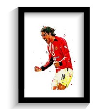 MANCHESTER UNITED - RUUD VAN NISTELROOY - MAN UTD - FRAMED PRINT POSTER PICTURE!