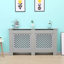 AVC Designs Large Radiator Cover Pattern Modern White MDF inc Warranty