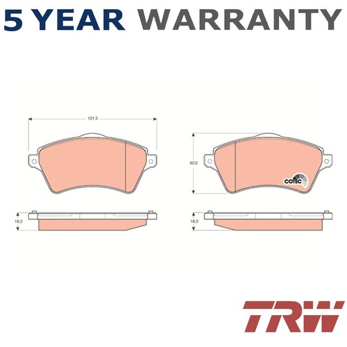 Trw front brake - set, fits