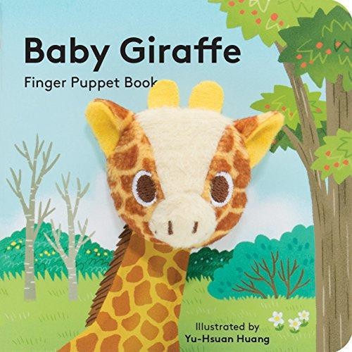 Baby giraffe finger puppet - giraffe:,