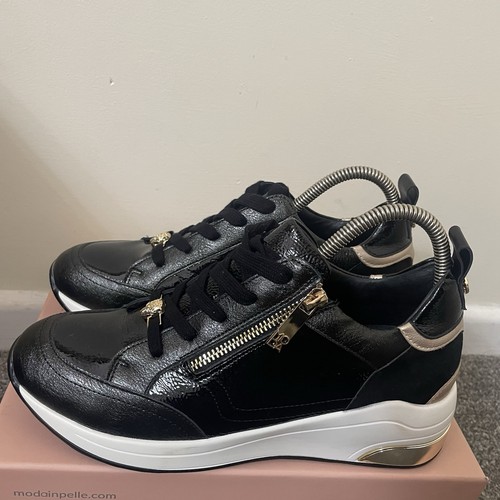 Moda pelle black patent - in,