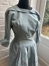 Vintage 1940s powder blue dress size medum by Sutin ette Bond Street