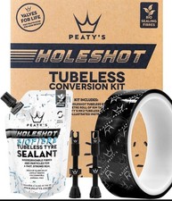 Peaty’s Tubeless Wheel Conversion Kit – Valves, Biofibre Tyre Sealant NO VALVES