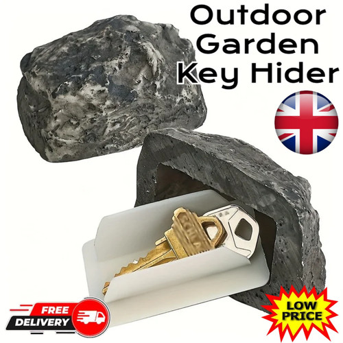 Door key rock - door, hidden